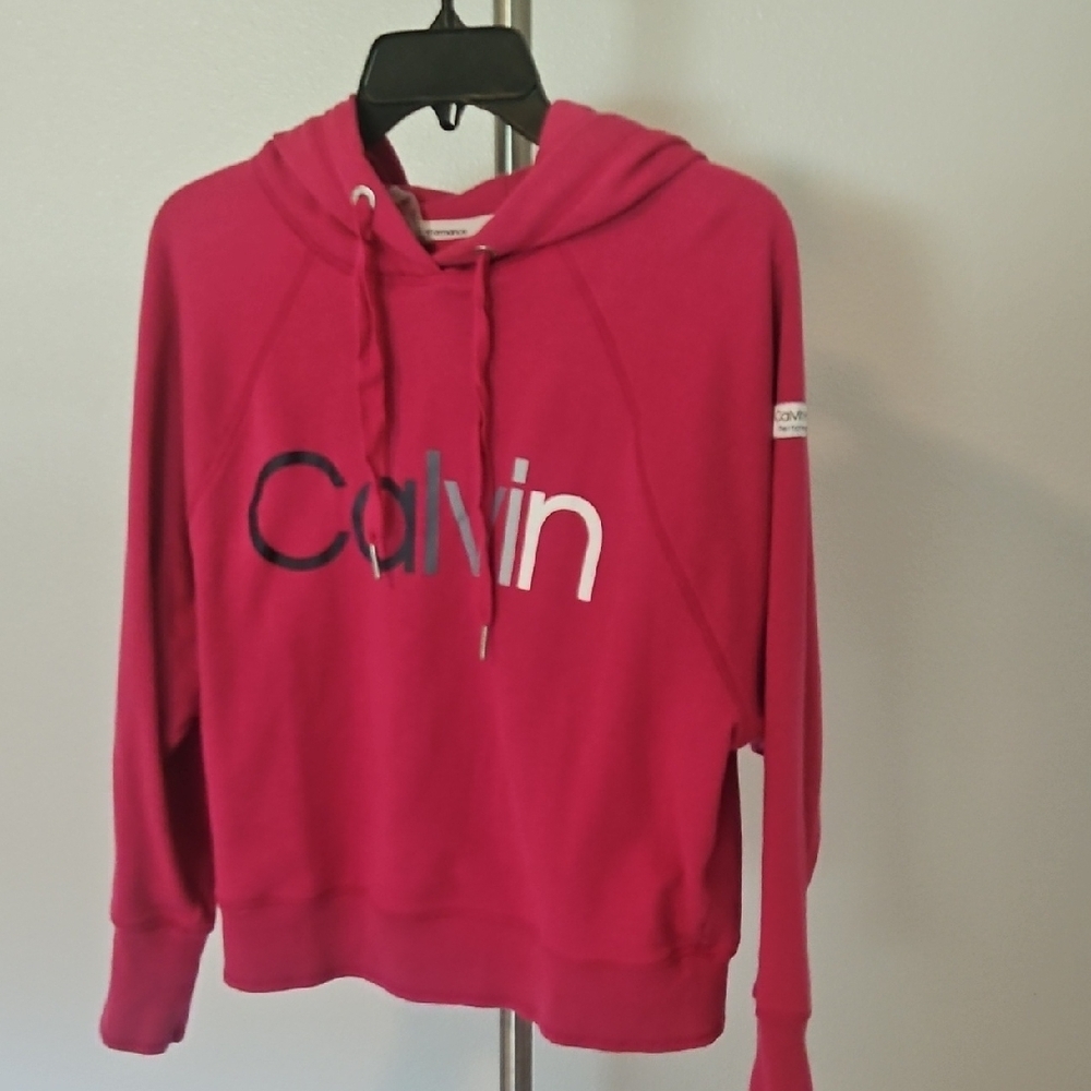 Calvin Klein Women's Pink Hoodie Small